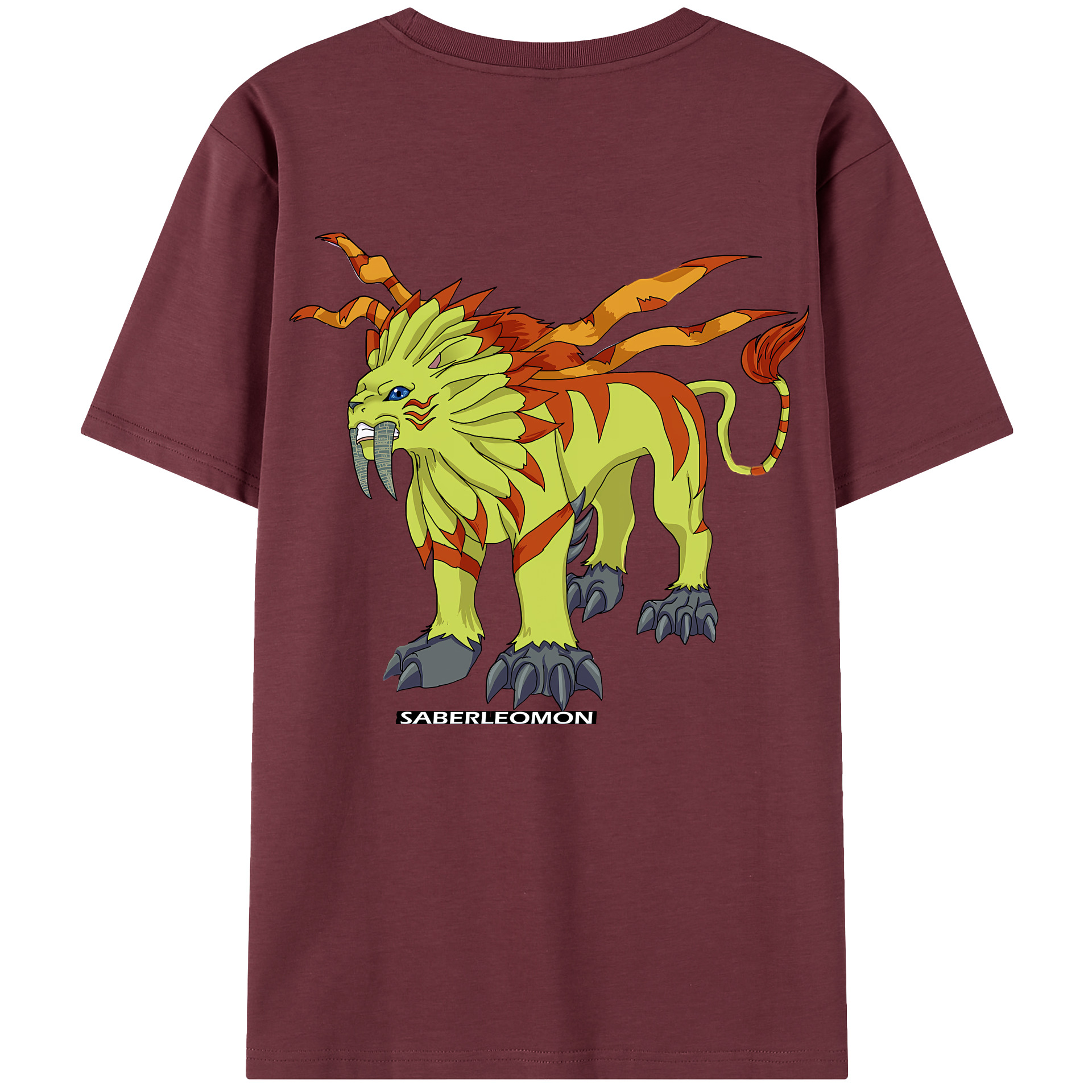 （画像用） Digimon デジタルモンスター/デジモン 綿100％半袖Tシャツ（背面プリント）